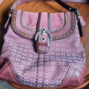 Coach Limited Edition Soho Stitched Signature Duffle Crossbody Bag